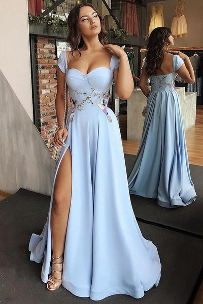 Buy Online Long Blue Prom Dresses ...